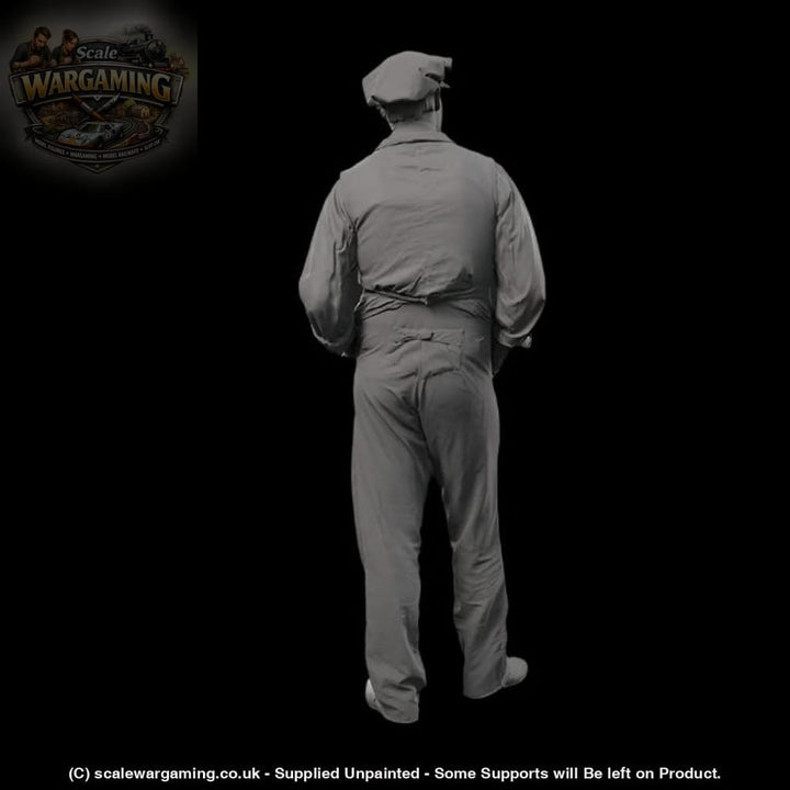 132s-0124 1900’s Farm worker Figure