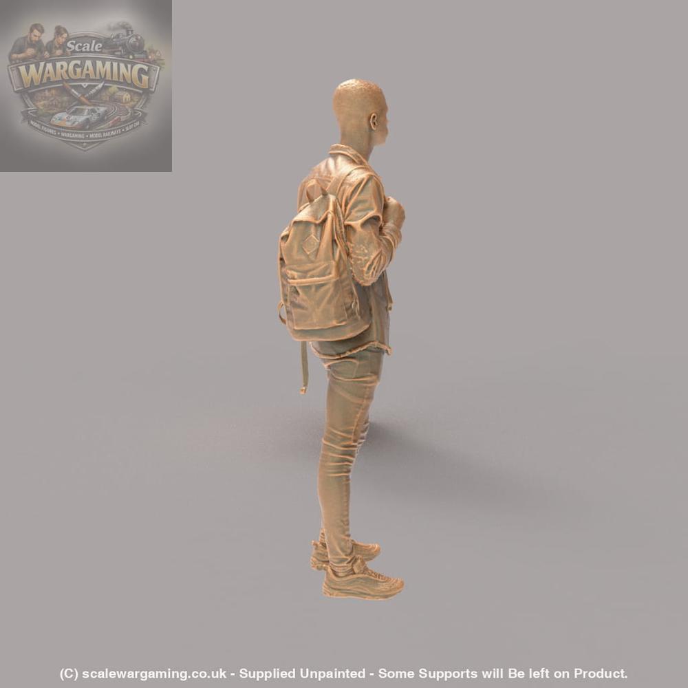 MM503 Young Smart Male Teenager with Bag Figure