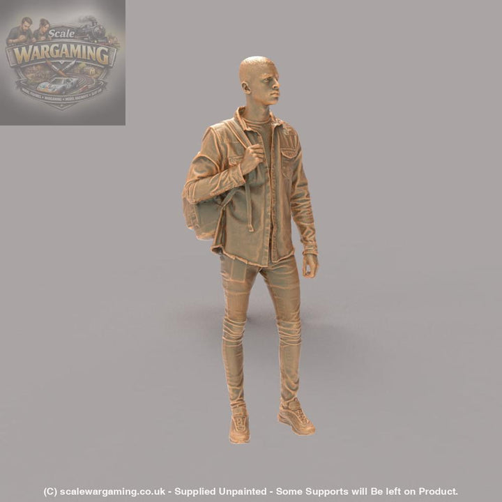 MM503 Young Smart Male Teenager with Bag Figure