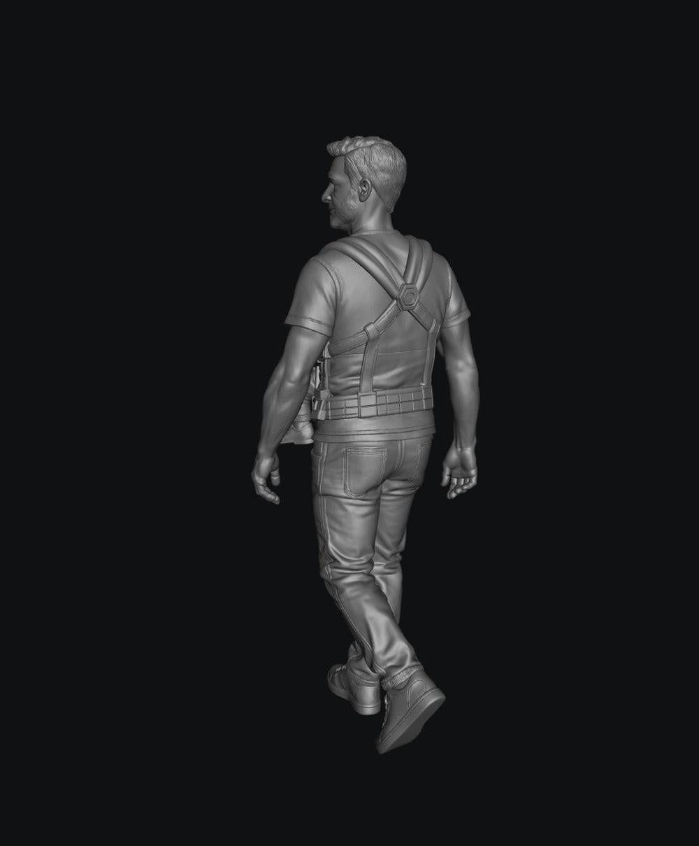SMF8300 Dad Carrying Baby in Harness