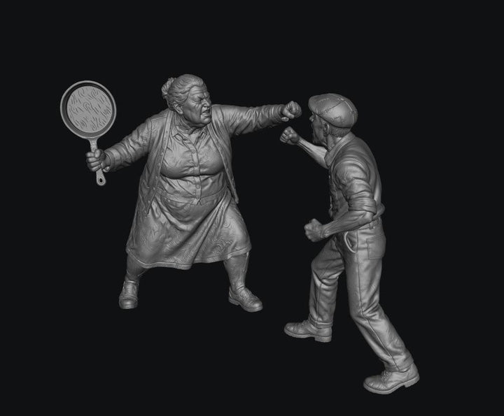 SMF8337 Angry Pensioner Couple Standoff