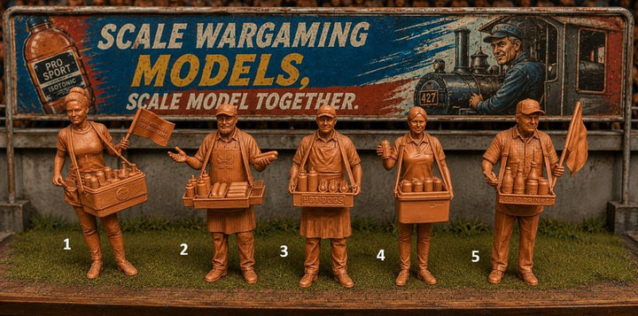 SW9301 Sports/Race Track Meeting Merchandise sellers