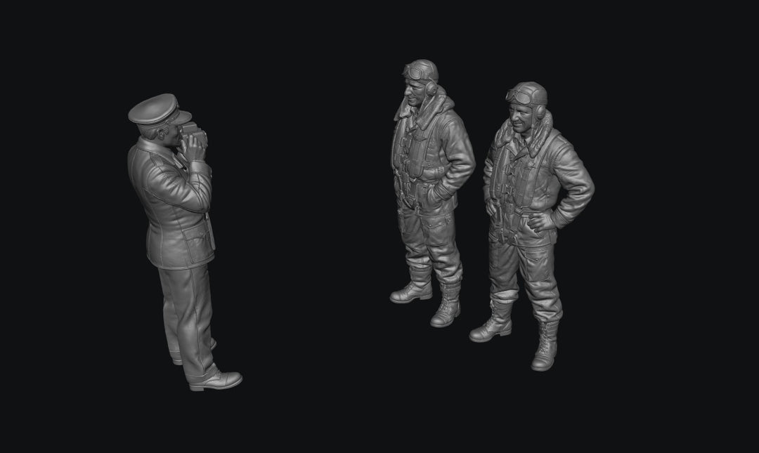 SMF9368 WW2 RAF Pilots and Camera Man