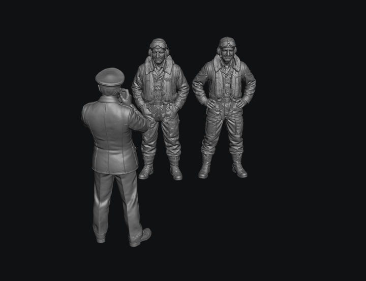 SMF9368 WW2 RAF Pilots and Camera Man
