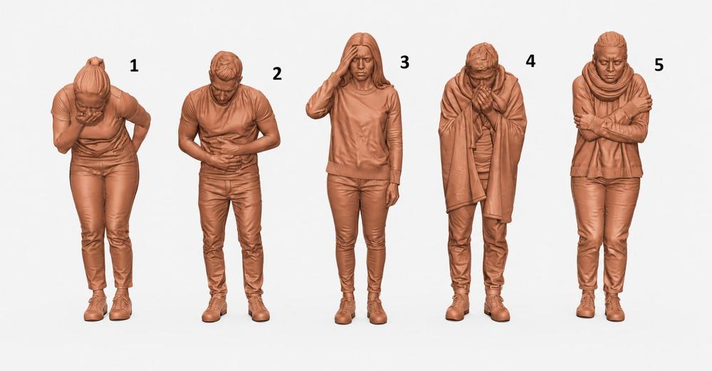 SMF9371 N Scale 1:148 Sick Patients