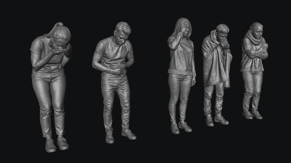 SMF9371 N Scale 1:148 Sick Patients