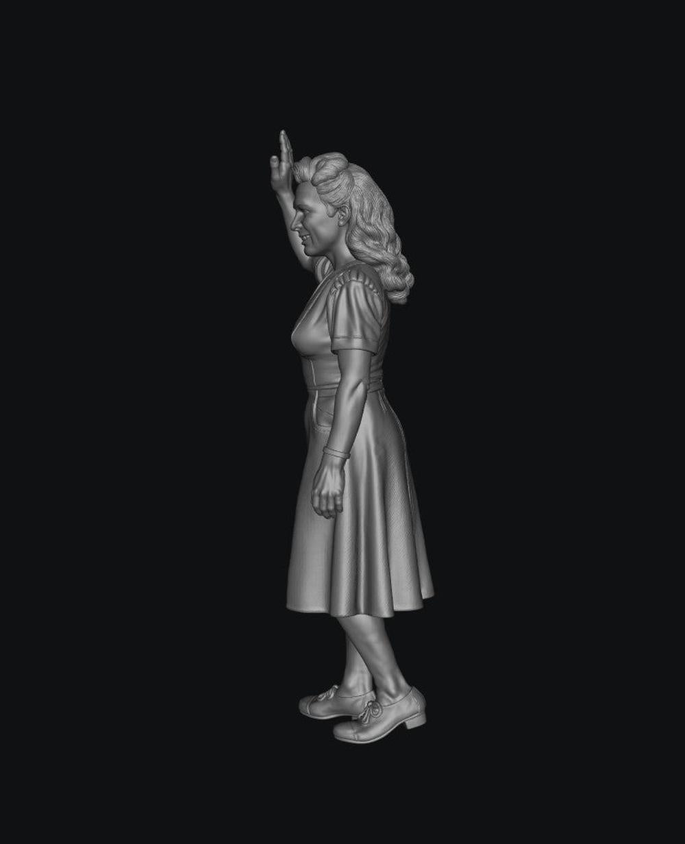 SMF9567 1940 Female Waving D