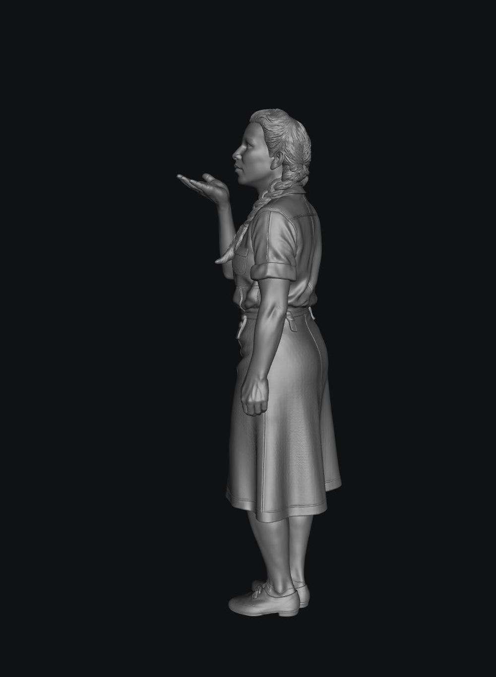 SMF9567 1940 Young Female Blowing a Kiss E