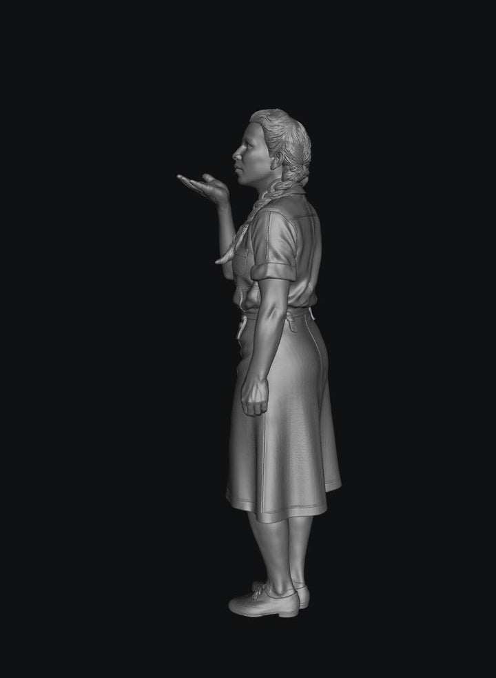 SMF9567 1940 Young Female Blowing a Kiss E