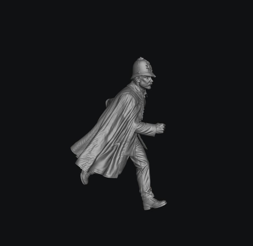 SMF9574 Victorian-Edwardian Police Running in Cape