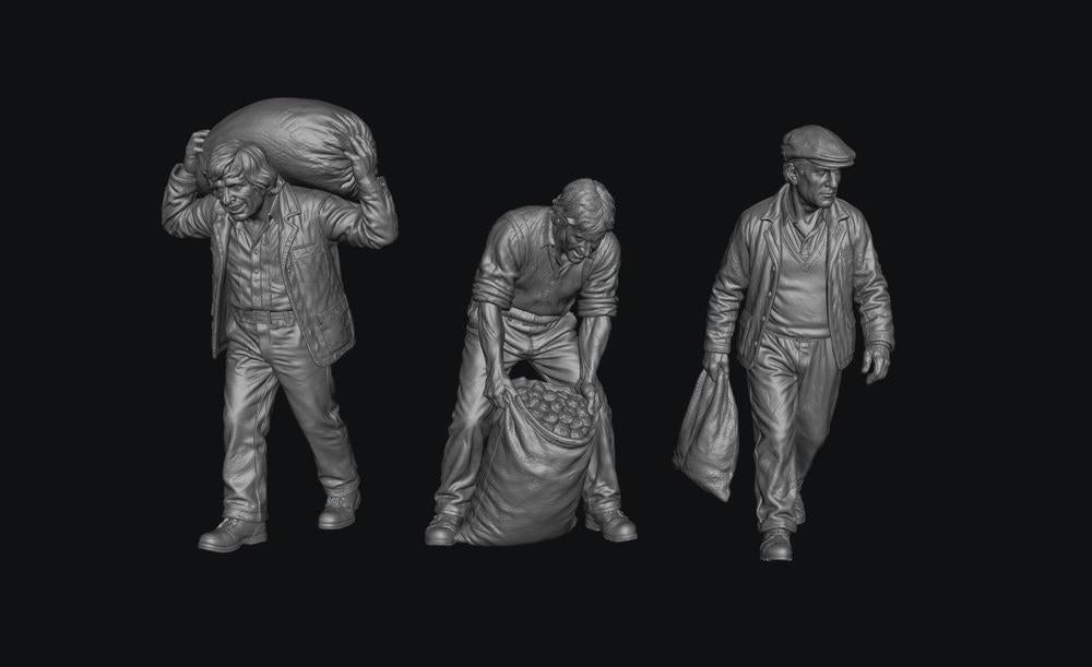 SMF9599 3 Coal Men from the 1970&