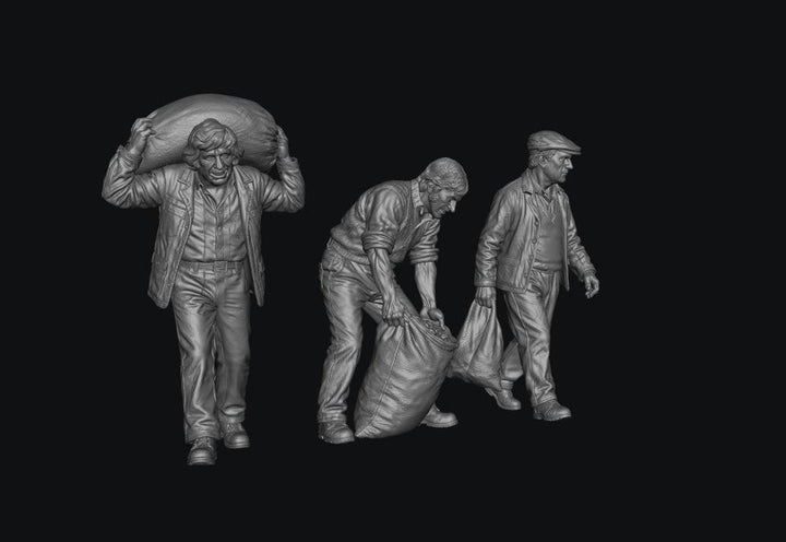 SMF9599 3 Coal Men from the 1970&