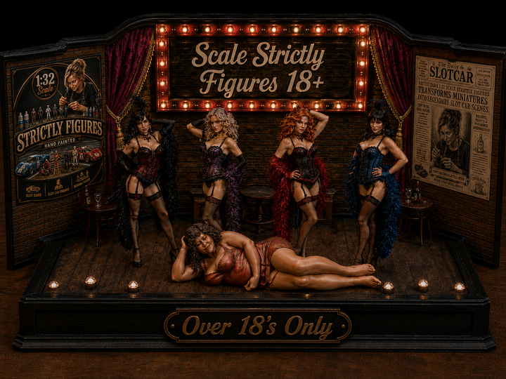 Painted-2204 Nude Burlesque Dancer