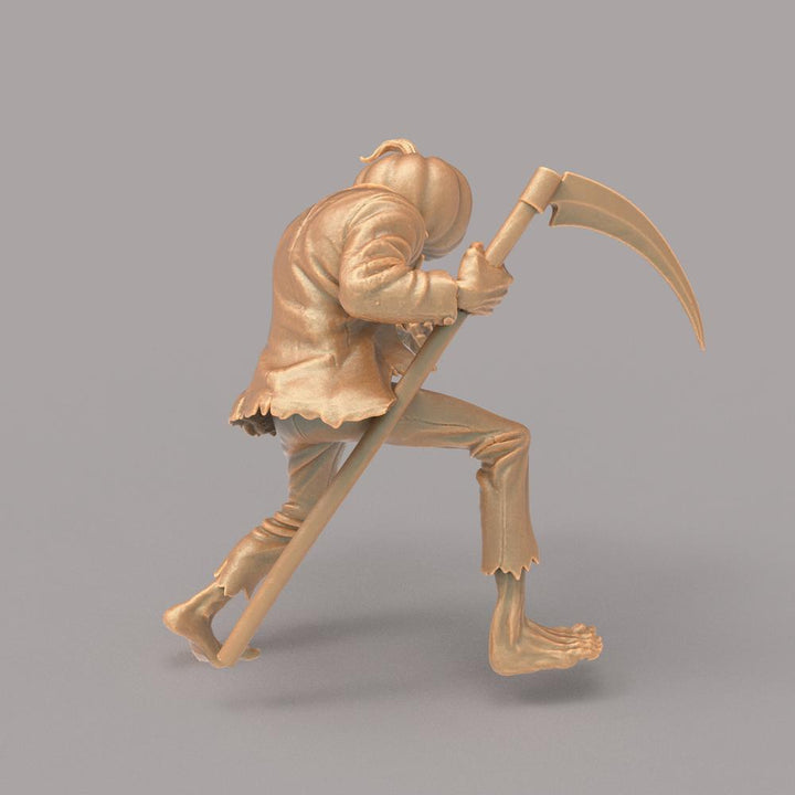 Unpainted 3D printed resin miniature of a Jack O&