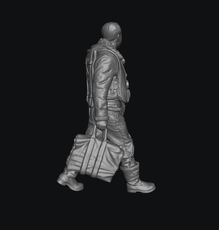 SW9270 WW2 RAF Bomber Aircrew 2 Walking