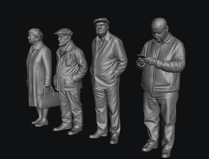 SW5013 Pensioners waiting for Bus