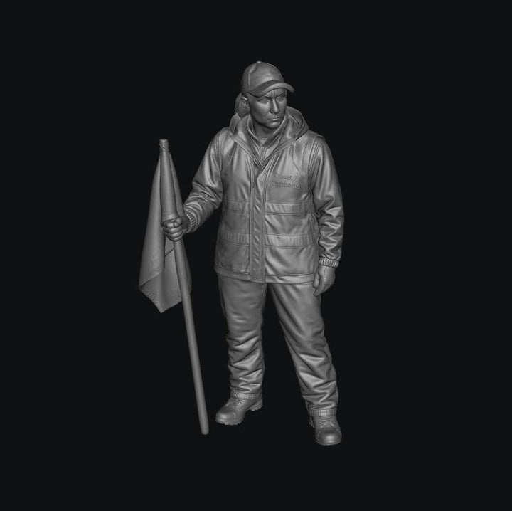 WOSC012 - Trackside Rally Crew - The All-Weather Marshal (Female)