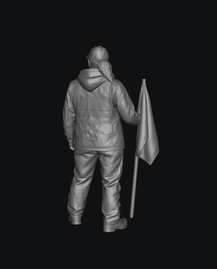 Painted-012 - Trackside Rally Crew - The All-Weather Marshal (Female)