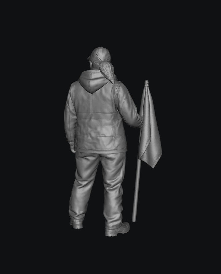 Painted-012 - Trackside Rally Crew - The All-Weather Marshal (Female)