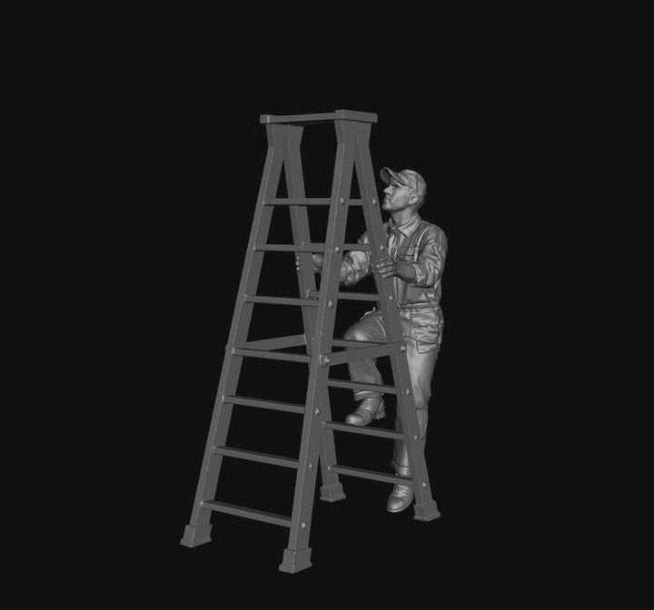 SW9283 WW2 Allied Ground Crew - Climbing Ladder