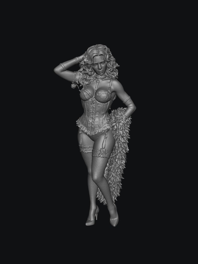 Painted-9306 Burlesque Girl Cherry