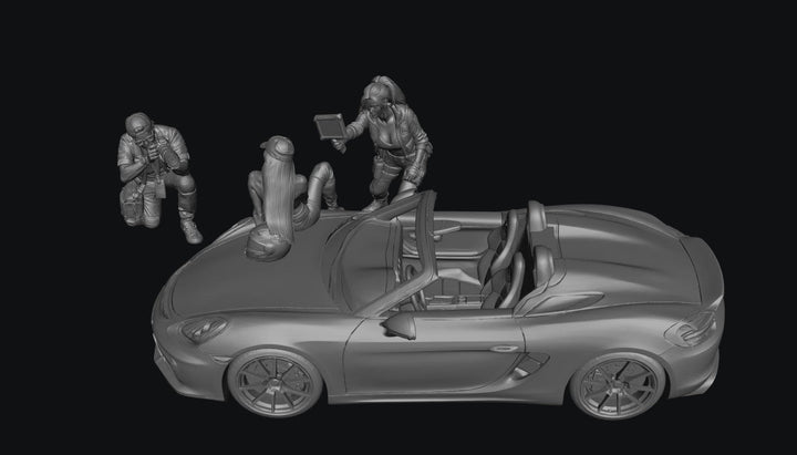Painted- 013 - Story Scene - 718 Spyder Centerfold - The Cover Shoot Scene