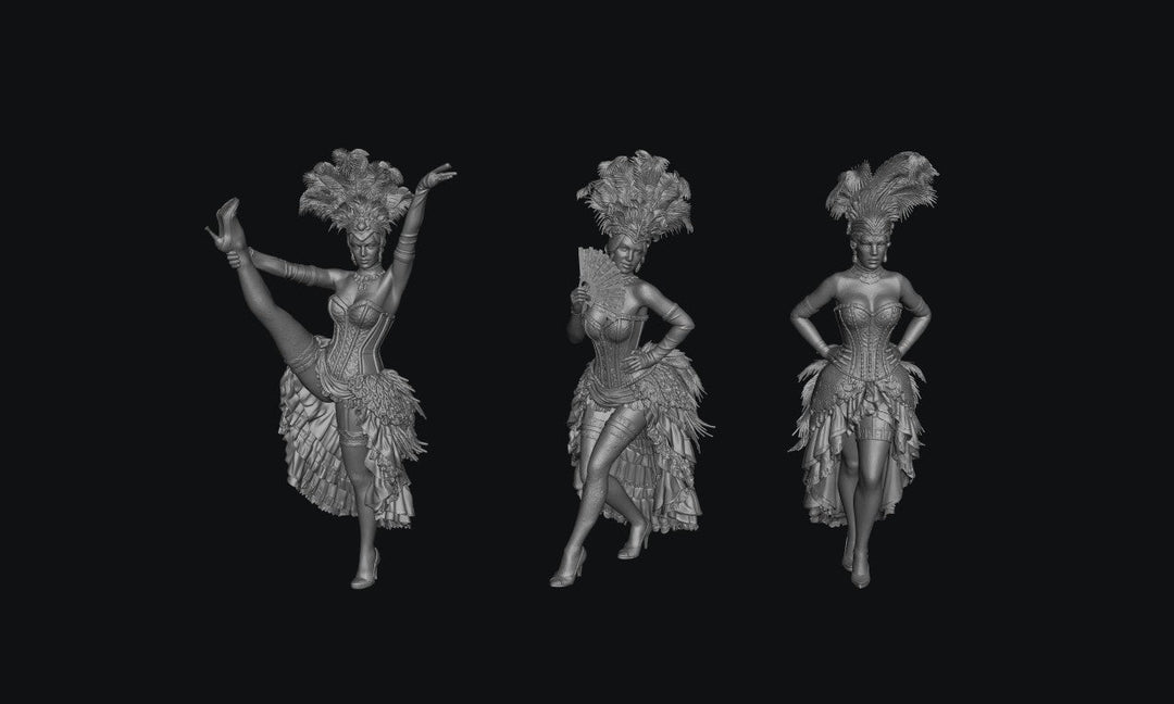 Painted-2205 Burlesque Girls 3