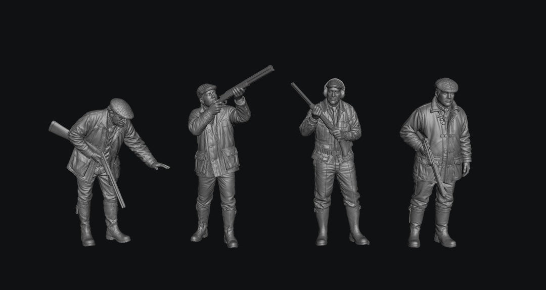 Painted-9332 Farmers with Shotguns