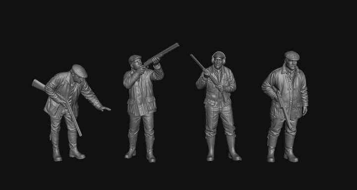Painted-9332 Farmers with Shotguns