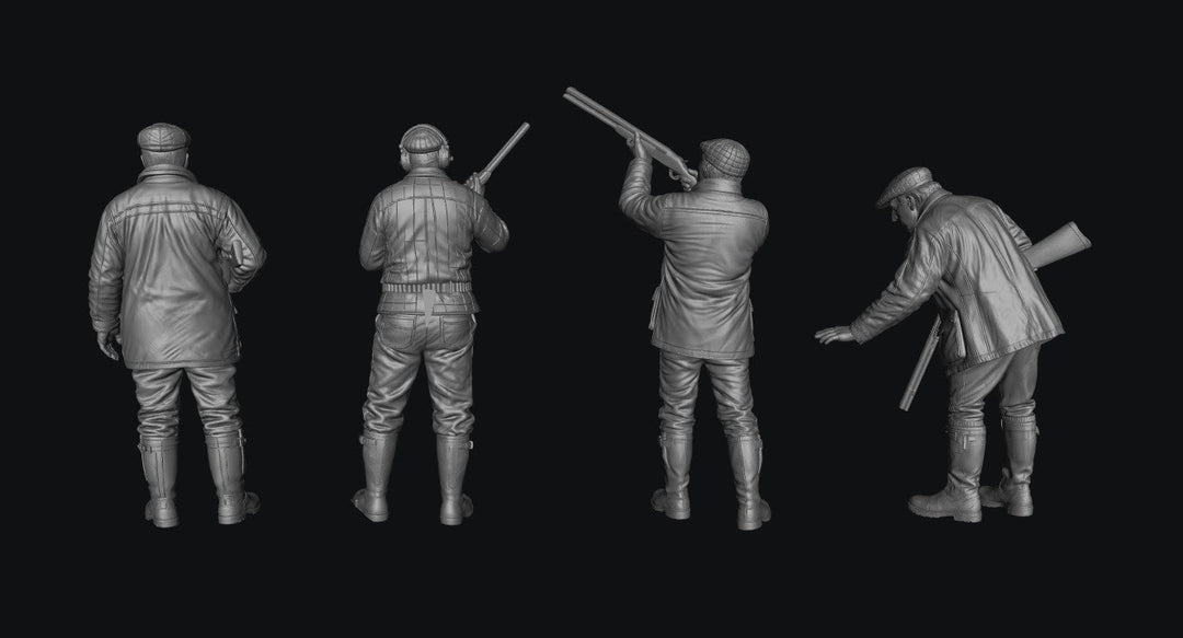 Painted-9332 Farmers with Shotguns