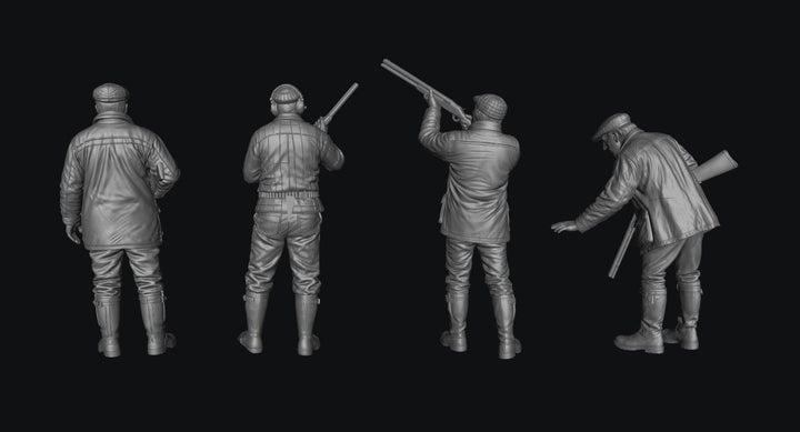 Painted-9332 Farmers with Shotguns