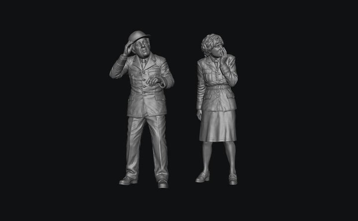SW8245 WW2 RAF Officers Scared