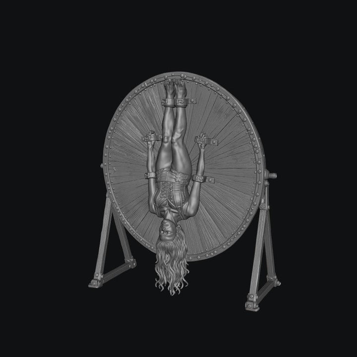 SW9500 Circus Female on knife Throwing Wheel