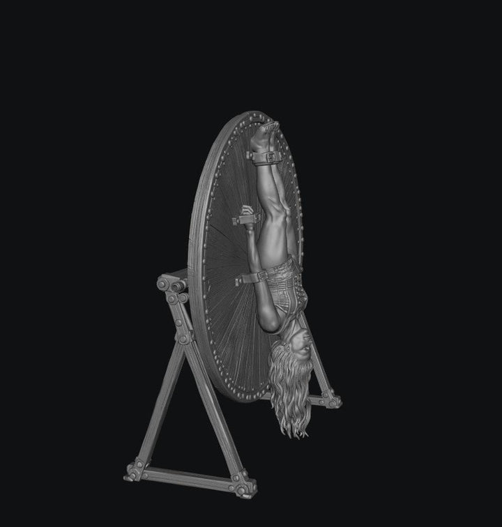 SW9500 Circus Female on knife Throwing Wheel