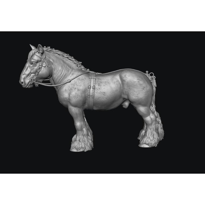 SWF004 Shire Horse C in Harness