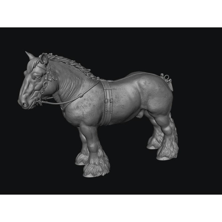 SWF004 Shire Horse C in Harness