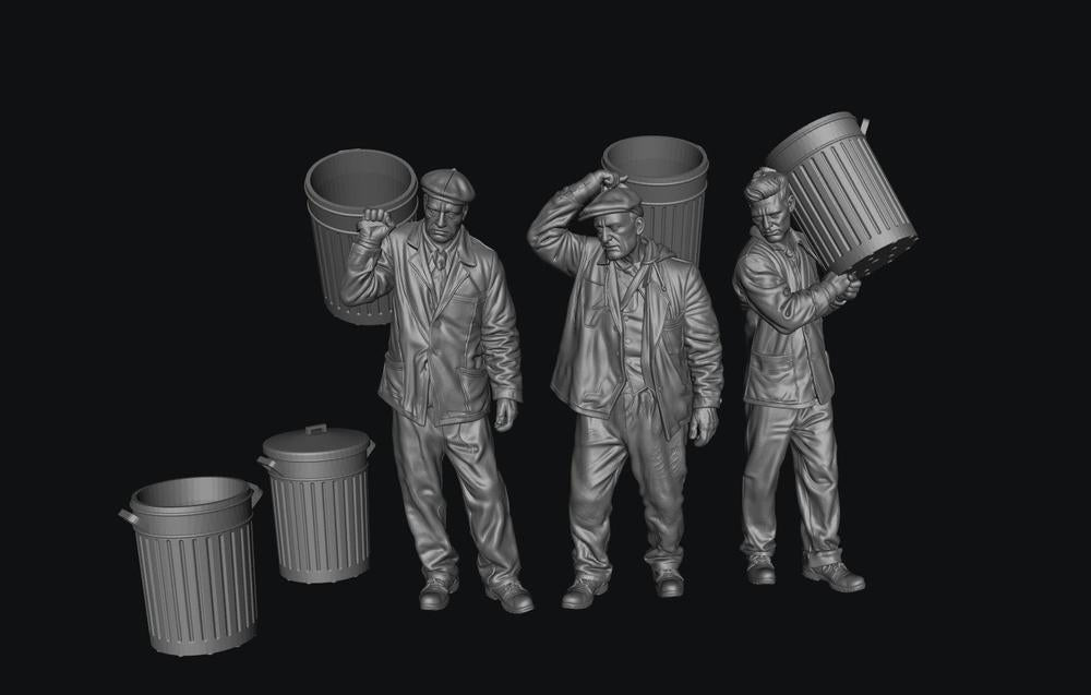 SW9527 1940 - 1970 Bin Men x 3