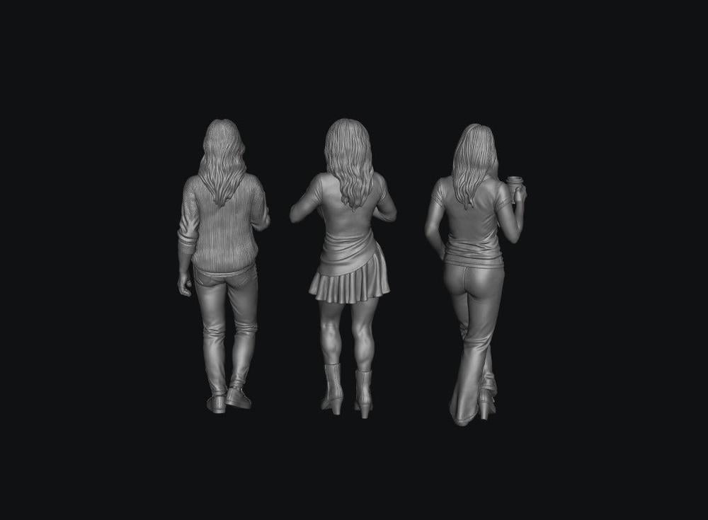 SW9534 3 Girls with Coffee TT 1:120 Scale