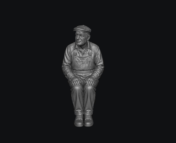 SW9546 Sitting Narrow Gauge Loco Driver