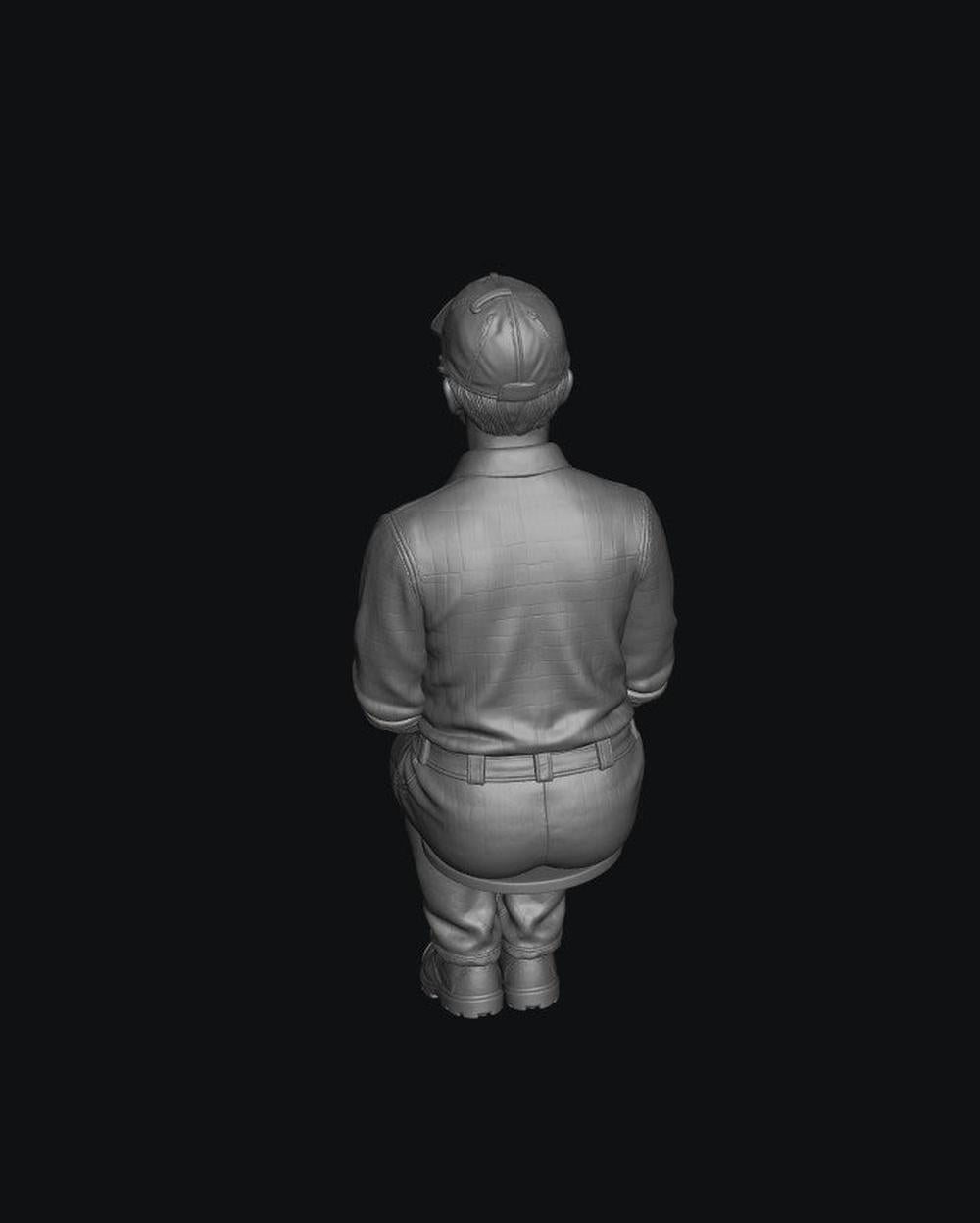 Painted-9554 1:32 Scale Young Teen Boy Sitting on Tractor Passenger Seat