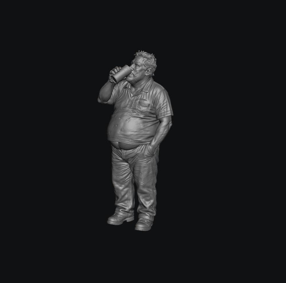 SW9568 People Drinking Fat Male 1
