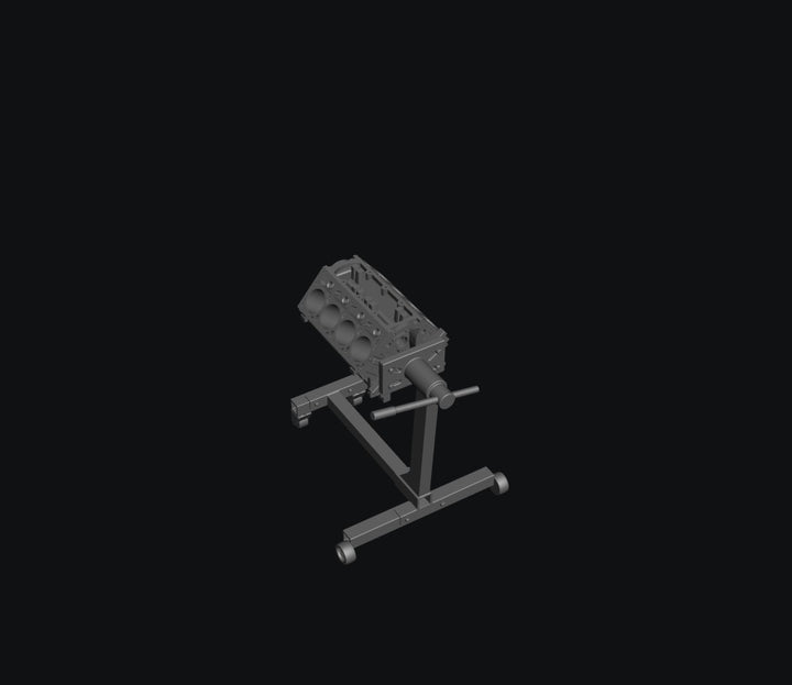SMFD057 Engine Block on Engine Stand 1:32 Scale