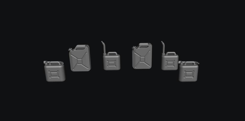 SWD058 1:64 Scale Garage Workshop Fuel and Jerry Cans Set