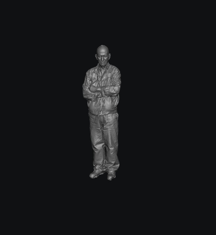SW4057 Worker in Overalls