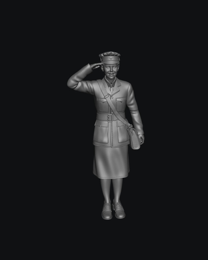 SMF1154 WW2 RAF WAAF Saluting A