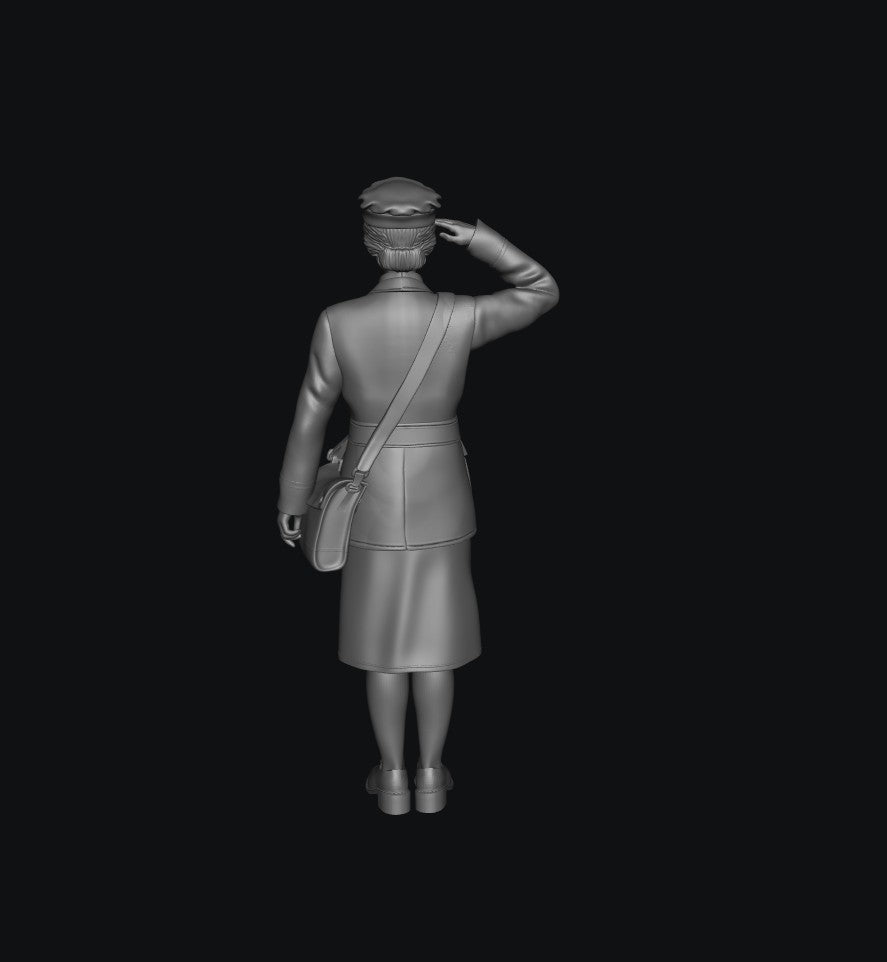 SMF1154 WW2 RAF WAAF Saluting A