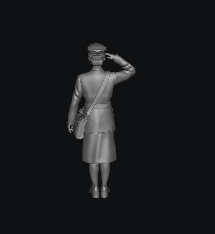SMF1154 WW2 RAF WAAF Saluting A