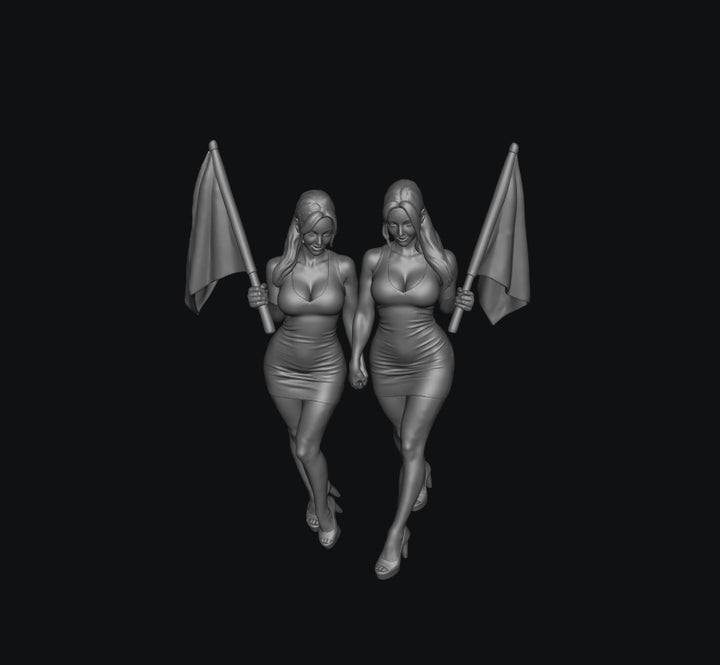 WOSC029 - Queens of the Grid - Amber Quinn &amp; Nikki Taylor - With Flags