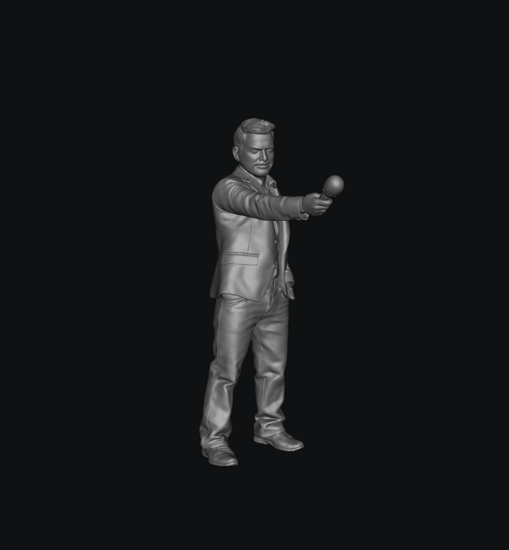 WOSC030 - Broadcast &amp; Media Crew - Male Interview Reporter