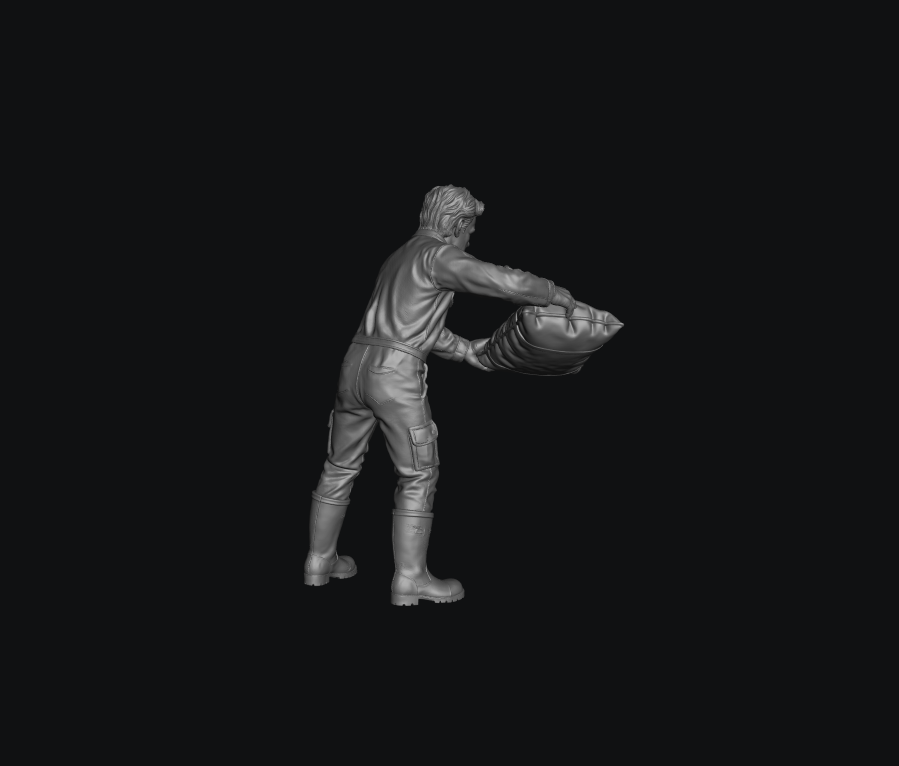SMF8197 Männlicher Sikh-Herr beim Gehen